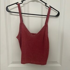 Women's Red Sleeveless Top